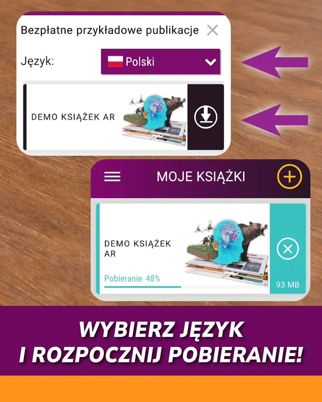 Wybierz język i rozpocznij pobieranie!